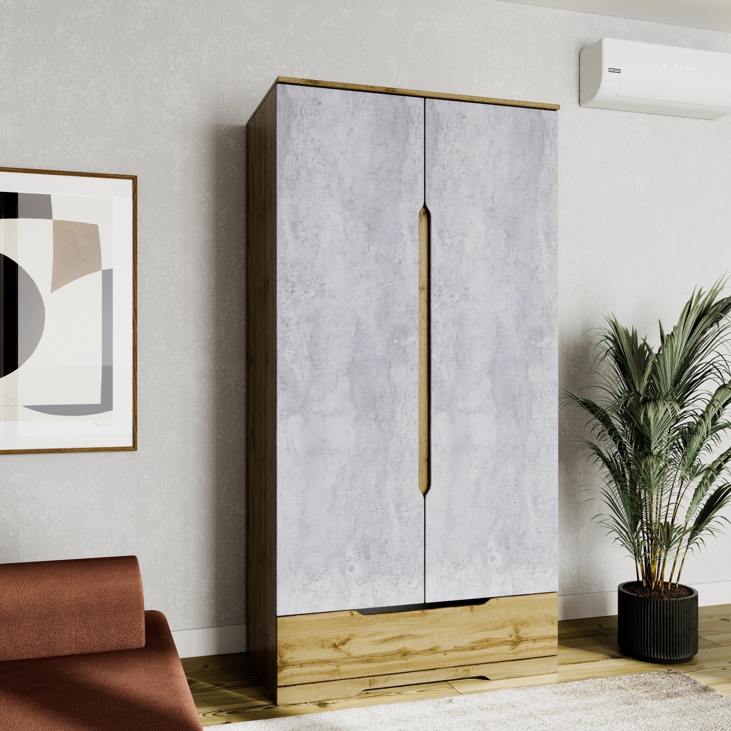 Шкаф 2х ств. "Лион"  1010*573*2003 Мебтаун Шкаф 2х ств. "Лион"  1010*573*2003 Мебтаун