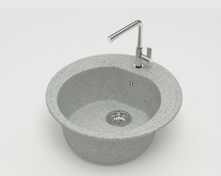 Мойка матовая из искуств.камня AGATA 3/Q10 светло-серая (510*510) Мойка матовая из искуств.камня AGATA 3/Q10 светло-серая (510*510)