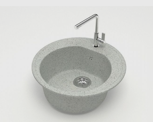 Мойка матовая из искуств.камня AGATA 3/Q10 светло-серая (510*510) Мойка матовая из искуств.камня AGATA 3/Q10 светло-серая (510*510)