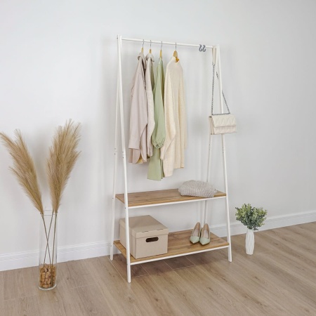 Вешалка гардеробная "Алабама 32",  цвет белый Вешалка гардеробная "Алабама 32",  цвет белый