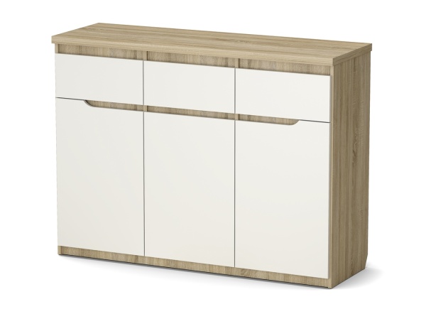 "Асти" шкаф малый 3 ящика (1353*435*1003)  "Асти" шкаф малый 3 ящика (1353*435*1003)