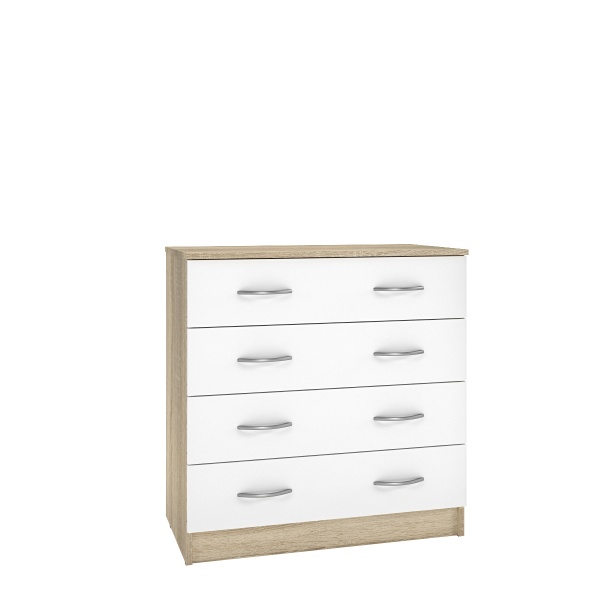 Комод "Белла 800" (806*433*825) сонома/белый  Комод "Белла 800" (806*433*825) сонома/белый