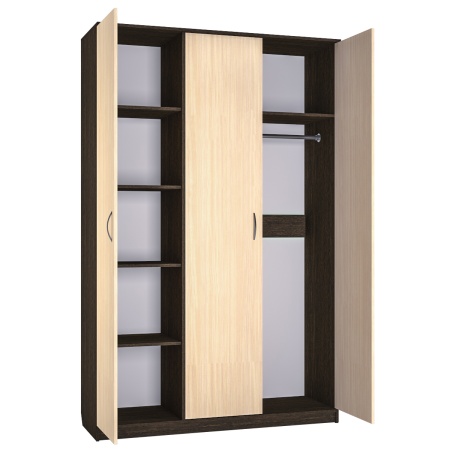 Шкаф 3-х ств. "Белла" (1411*483*2203)  Шкаф 3-х ств. "Белла" (1411*483*2203)