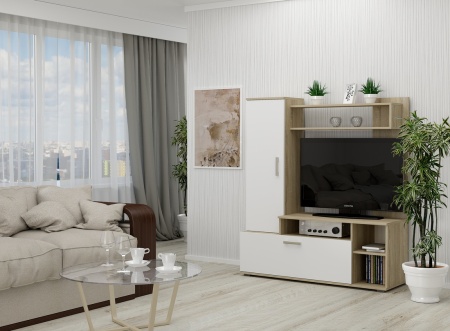 Мини-стенка "Алина" (1300*433*1486)  Мини-стенка "Алина" (1300*433*1486)