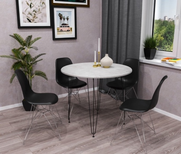 Стол обеденный Рико-Д МДФ  (900*745) Стол обеденный Рико-Д МДФ  (900*745)