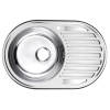 Мойка врезная овал 770 мм нержавейка сушка слева/справа Мойка врезная овал 770 мм нержавейка сушка слева/справа