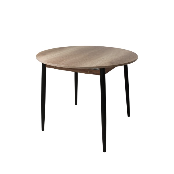 Стол круглый "Орион" раздвижной ЛДСП ( цвет в ассортименте)/ноги металл черный (950мм) Стол круглый "Орион" раздвижной ЛДСП ( цвет в ассортименте)/ноги металл черный (950мм)