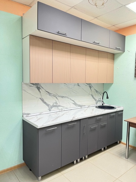 Кухонный гарнитур "Карри"/"Бостон" 2200 мм Кухонный гарнитур "Карри"/"Бостон" 2200 мм