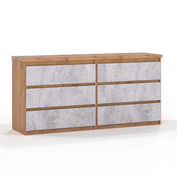 "Асти" комод 6 ящиков (1600*435*781)  "Асти" комод 6 ящиков (1600*435*781)