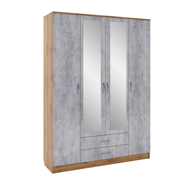 Шкаф 4-х ств. "Лаура" (1603*475*2203)  Шкаф 4-х ств. "Лаура" (1603*475*2203)