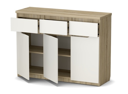 "Асти" шкаф малый 3 ящика (1353*435*1003)  "Асти" шкаф малый 3 ящика (1353*435*1003)