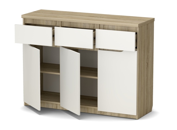 "Асти" шкаф малый 3 ящика (1353*435*1003)  "Асти" шкаф малый 3 ящика (1353*435*1003)