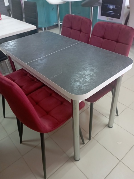 "Постформинг 38мм" Стол раздвижной   (1102/1376*581*750) "Постформинг 38мм" Стол раздвижной   (1102/1376*581*750)