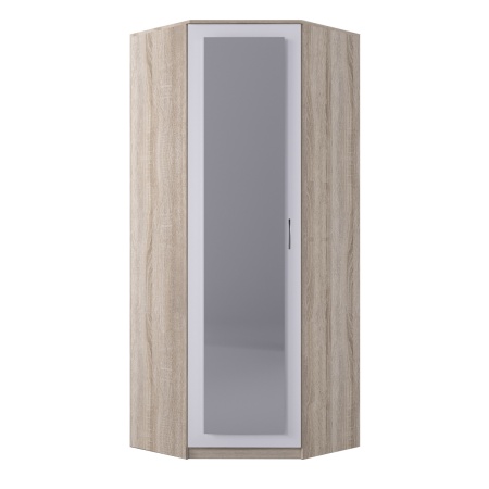 Шкаф угловой С ЗЕРКАЛОМ "Белла" (869*86*2203)  Шкаф угловой С ЗЕРКАЛОМ "Белла" (869*86*2203)