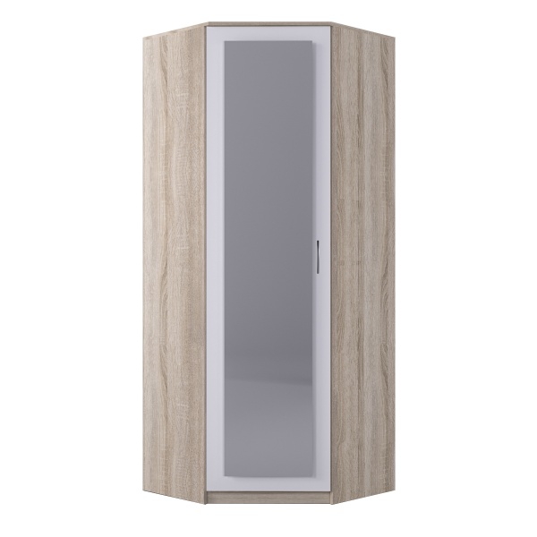 Шкаф угловой С ЗЕРКАЛОМ "Белла" (869*86*2203)  Шкаф угловой С ЗЕРКАЛОМ "Белла" (869*86*2203)