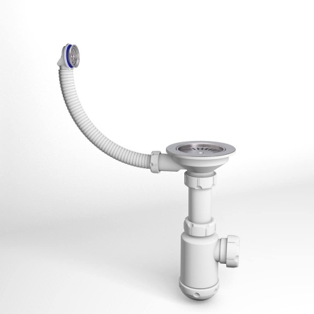 Сифон Grang 3 1/2 ЭКОНОМ с круглым переливом и винтом Сифон Grang 3 1/2 ЭКОНОМ с круглым переливом и винтом