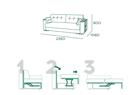 Респект 1 БД  (2360*1060*900) Мебельный формат г.Екатеринбург Респект 1 БД  (2360*1060*900) Мебельный формат г.Екатеринбург