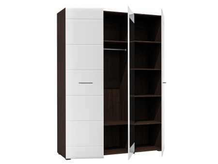 "Ненси" шкаф 3-х створчатый БЕЗ ЗЕРКАЛА (1500*465*2000)  "Ненси" шкаф 3-х створчатый БЕЗ ЗЕРКАЛА (1500*465*2000)