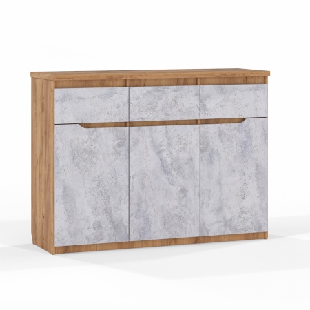 "Асти" шкаф малый 3 ящика (1353*435*1003)  "Асти" шкаф малый 3 ящика (1353*435*1003)