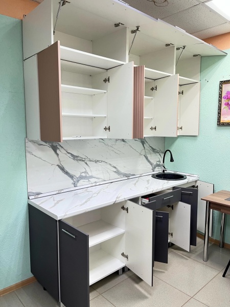 Кухонный гарнитур "Карри"/"Бостон" 2200 мм Кухонный гарнитур "Карри"/"Бостон" 2200 мм