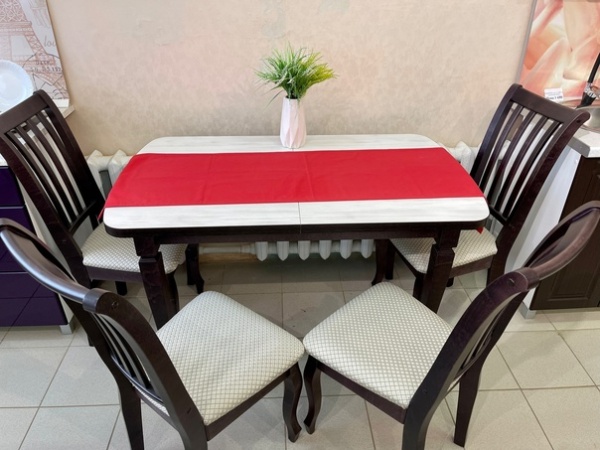 Стол "Прованс -1" (р)  венге/выбеленное дерево Стол "Прованс -1" (р)  венге/выбеленное дерево