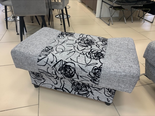 Пуф "Евро Эконом" ППУ/  флок на рогожке  Пуф "Евро Эконом" ППУ/  флок на рогожке