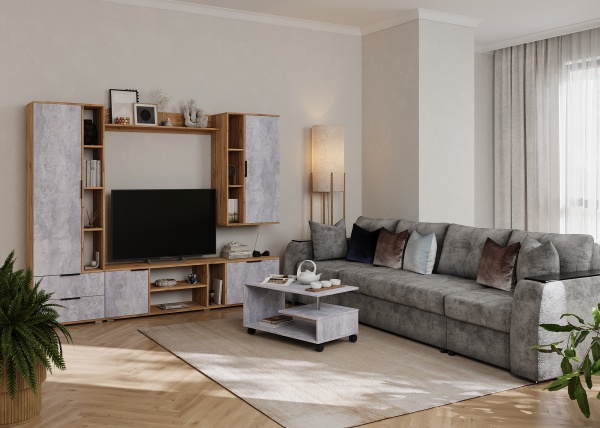 Модульная гостиная "Николь" ЛДСП  Модульная гостиная "Николь" ЛДСП