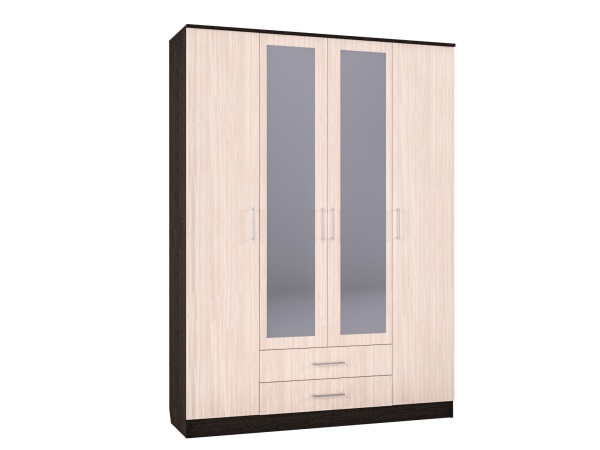 Шкаф 4-х ств. "Лаура" (1603*475*2203)  Шкаф 4-х ств. "Лаура" (1603*475*2203)