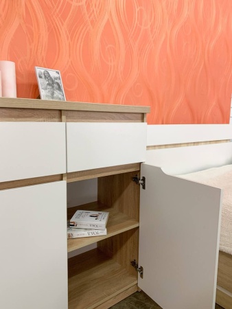 "Асти" шкаф малый 3 ящика (1353*435*1003)  "Асти" шкаф малый 3 ящика (1353*435*1003)