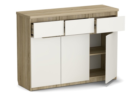 "Асти" шкаф малый 3 ящика (1353*435*1003)  "Асти" шкаф малый 3 ящика (1353*435*1003)