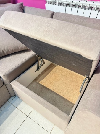 "Амели" Угловой диван пружина змейка/велюр RS  (2600*1850) "Амели" Угловой диван пружина змейка/велюр RS  (2600*1850)