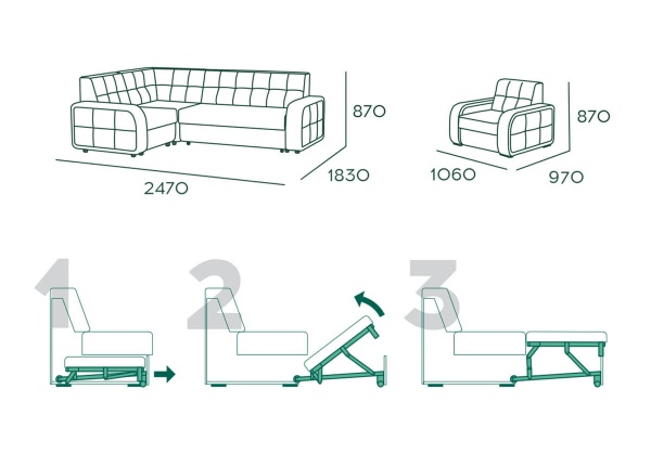 Триумф 1 ДУ (1 кат) Genesis 10 2470*1830*870 Мебельный формат г.Екатеринбург Триумф 1 ДУ (1 кат) Genesis 10 2470*1830*870 Мебельный формат г.Екатеринбург