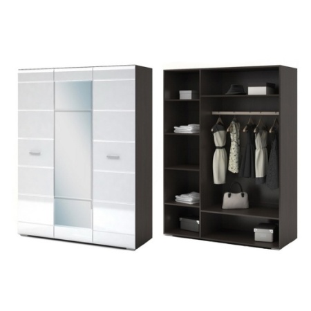 "Ненси" шкаф 3-х створчатый С ЗЕРКАЛОМ (1500*465*2000)  "Ненси" шкаф 3-х створчатый С ЗЕРКАЛОМ (1500*465*2000)