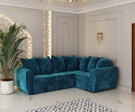 "Амели" Угловой диван пружина змейка/ велюр OWN  (2600*1850) "Амели" Угловой диван пружина змейка/ велюр OWN  (2600*1850)