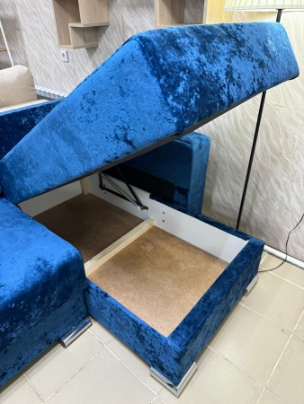 "ЛОРА ЛЮКС" Угловой диван НПБ в ткани Kioto  "ЛОРА ЛЮКС" Угловой диван НПБ в ткани Kioto