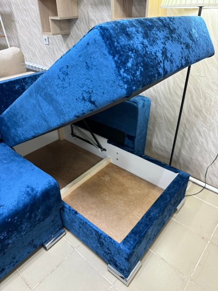 "ЛОРА ЛЮКС" Угловой диван НПБ в ткани Kioto  "ЛОРА ЛЮКС" Угловой диван НПБ в ткани Kioto