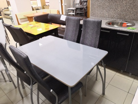 Стол "Стекло" ( цвет в ассортименте) ноги дуги 1100*700*750 ИП Хакимов г.Чайковский