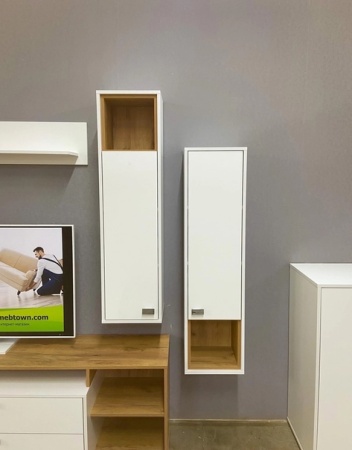 Шкаф навесной "Адель"(320*270*1204) белый/дуб крафт золотой Шкаф навесной "Адель"(320*270*1204) белый/дуб крафт золотой