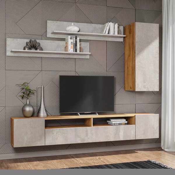 Модульная гостиная "Соло" 2 полки Модульная гостиная "Соло" 2 полки